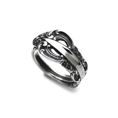 Vintage Spoon Ring / ヴィンテージ スプーン リング 指輪 シルバー925 (燻し加工)【it's 12 midnight Original | イッツトゥエルヴミッドナイト】