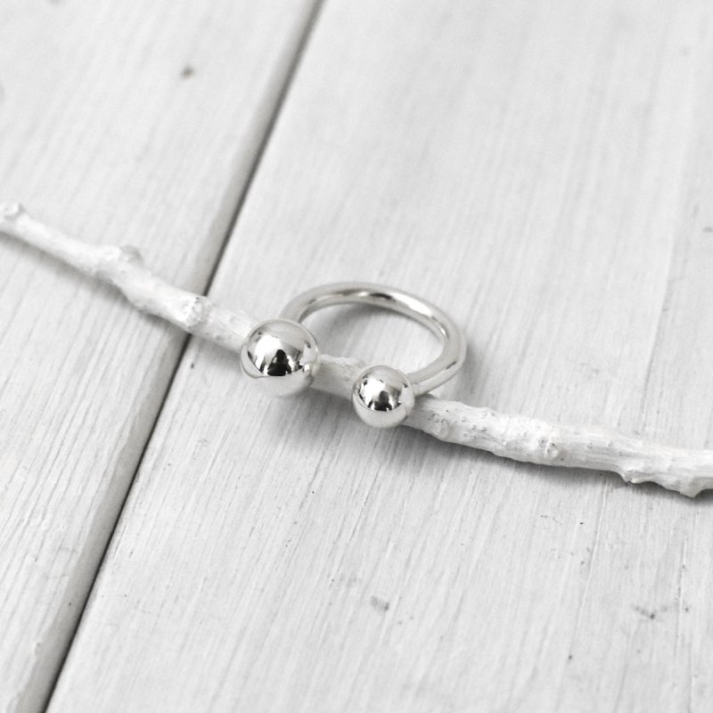 Silver Two Pearls Ring / シルバー 2 パール リング 指輪 シルバー