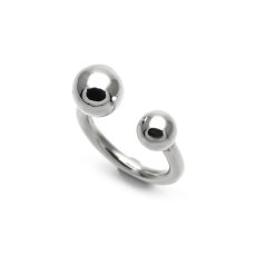 Silver Two Pearls Ring / シルバー 2 パール リング 指輪 シルバー925【it's 12 midnight Original | イッツトゥエルヴミッドナイト】