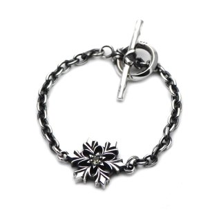 雪の結晶モチーフブレスレット 雪の結晶のシルバーアクセサリー