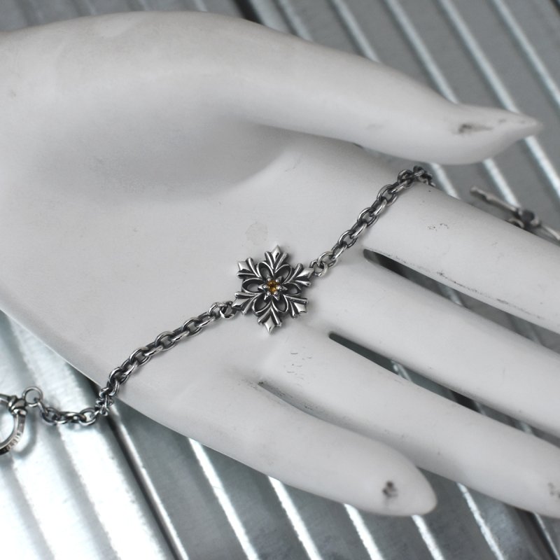 雪の結晶 デザイン シルバー 925 チェーン ブレスレット【cooldust