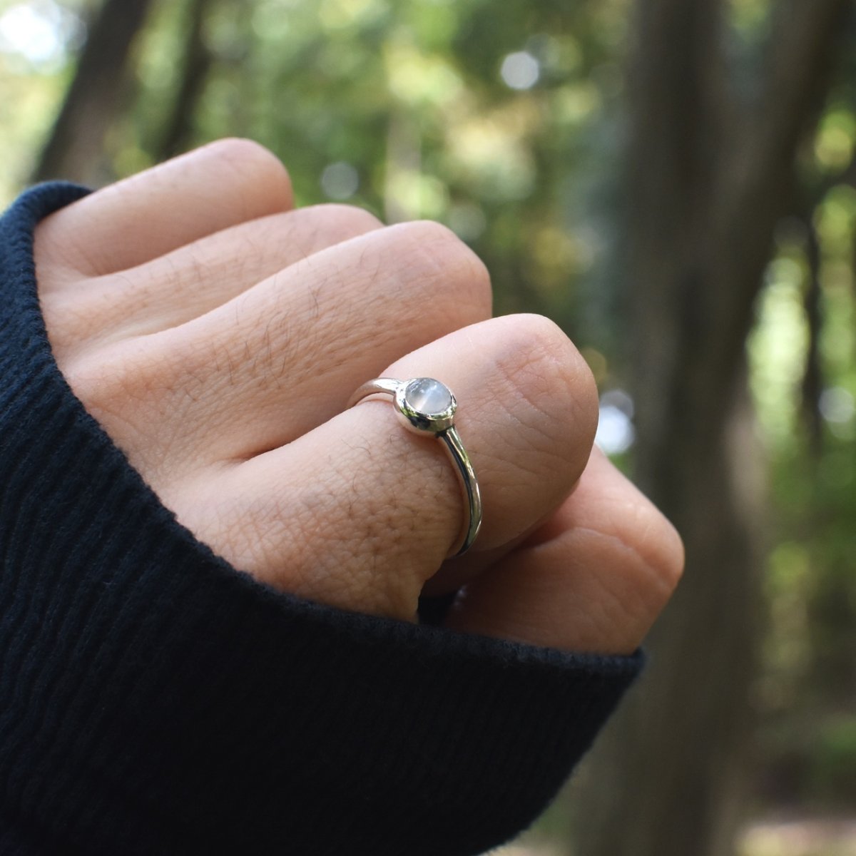 ムーンストーン シルバー 925 リング 指輪【LEPUS | レプス】