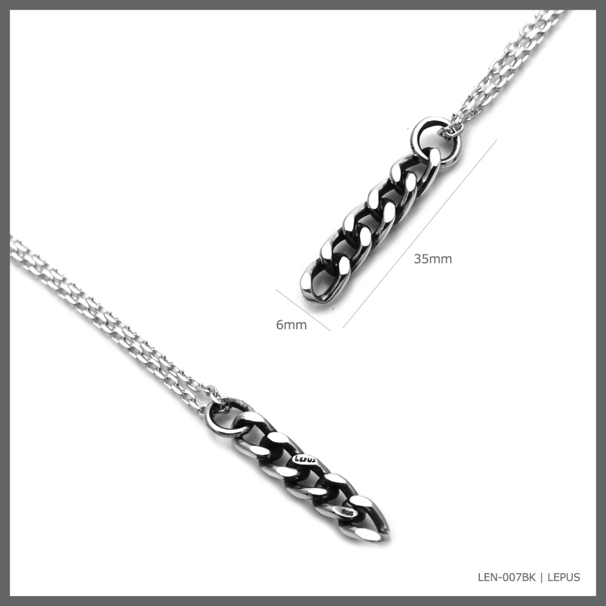 キヘイ デザイン シルバー925 ペンダント ネックレス [燻し加工]【LEPUS | レプス】