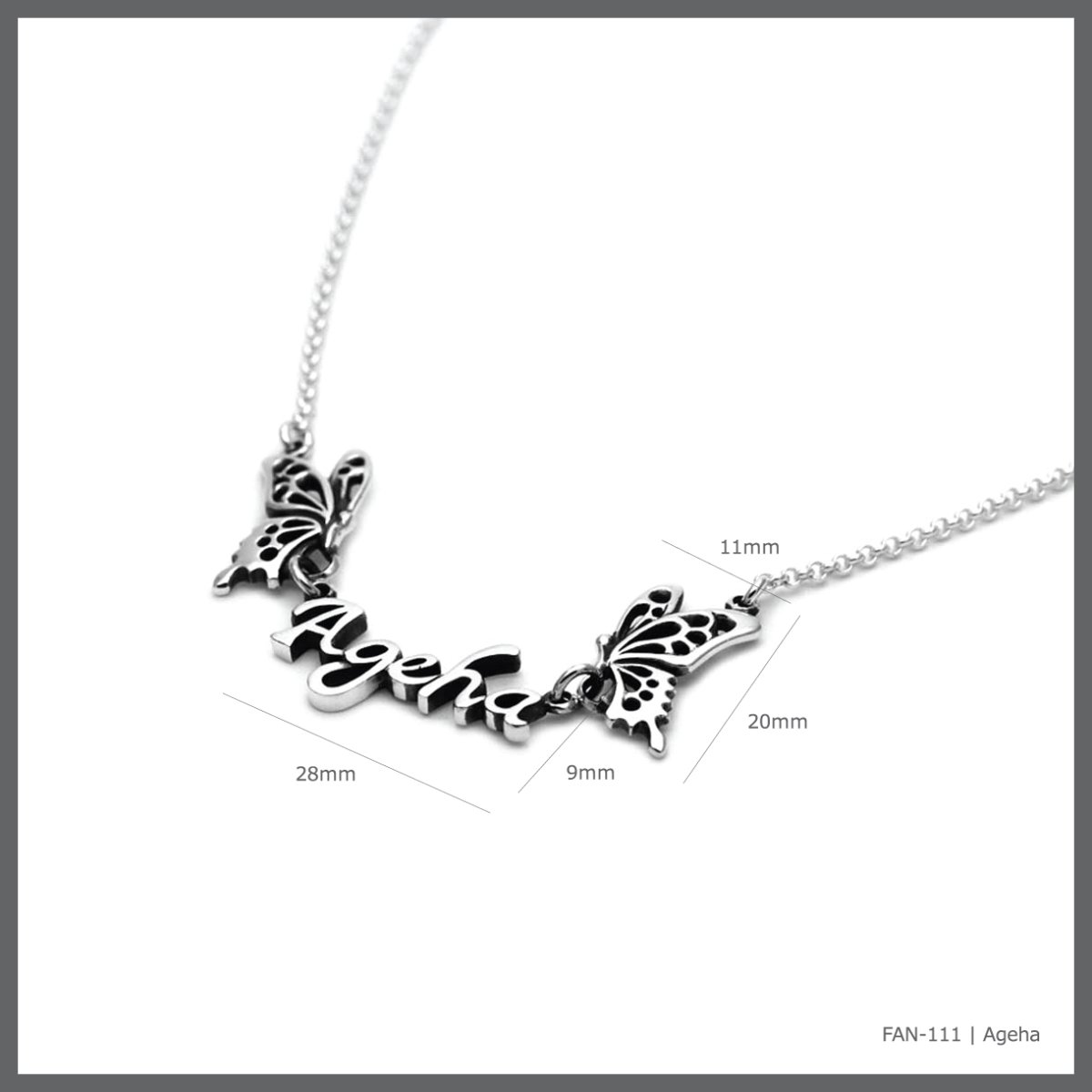アゲハ 蝶 ブランドロゴ シルバー 925 ネックレス【Ageha|アゲハ】
