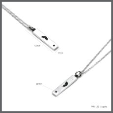アゲハ 蝶 シンプル プレート シルバー925 ペンダント ネックレス ペア [誕生石]【Ageha|アゲハ】
