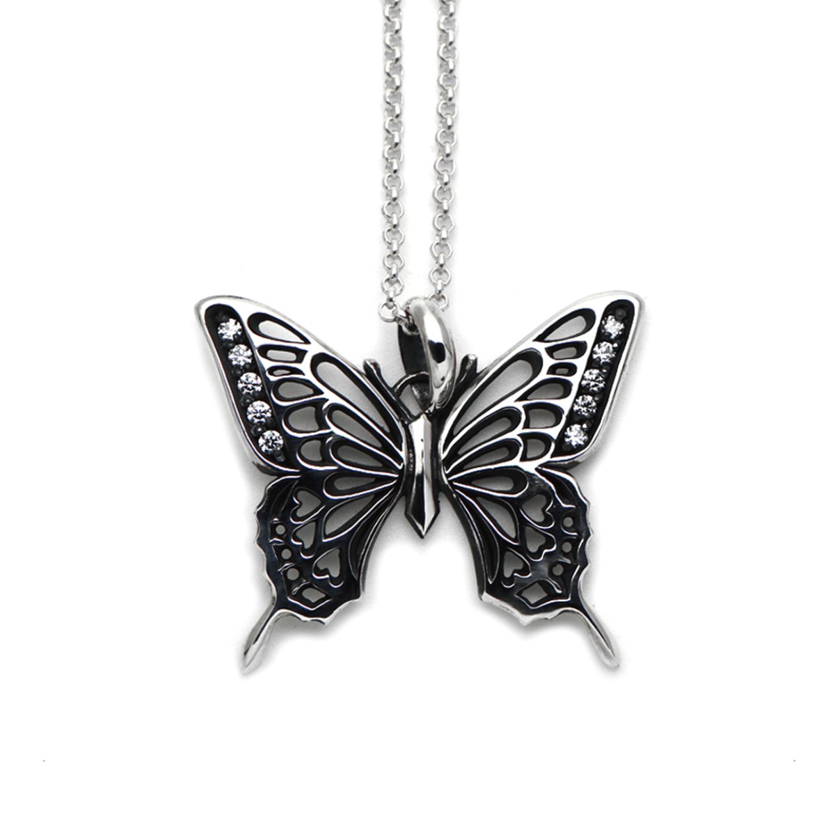 アゲハ 蝶 透かし模様 シルバー925 ペンダント ネックレス【Ageha|アゲハ】