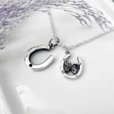 アゲハ 蝶 馬蹄 ホースシュー シルバー925 ペンダント ネックレス ペア レディース [誕生石]【Ageha|アゲハ】【コラボアイテム】