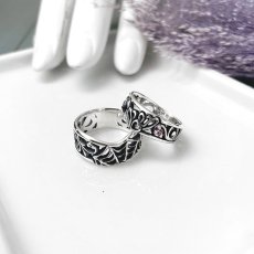 アゲハ 蝶 蜘蛛の巣 デザイン シルバー925 リング 指輪 ペア メンズ [誕生石]【Ageha|アゲハ】【コラボアイテム】