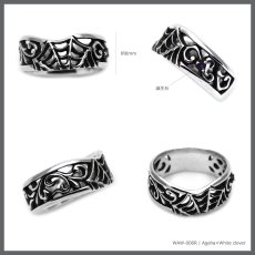アゲハ 蝶 蜘蛛の巣 デザイン シルバー925 リング 指輪 ペア メンズ [誕生石]【Ageha|アゲハ】【コラボアイテム】