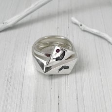 アゲハ 蝶 デルタデザイン シルバー925 リング 指輪 ペア メンズ [誕生石]【Ageha|アゲハ】【コラボアイテム】