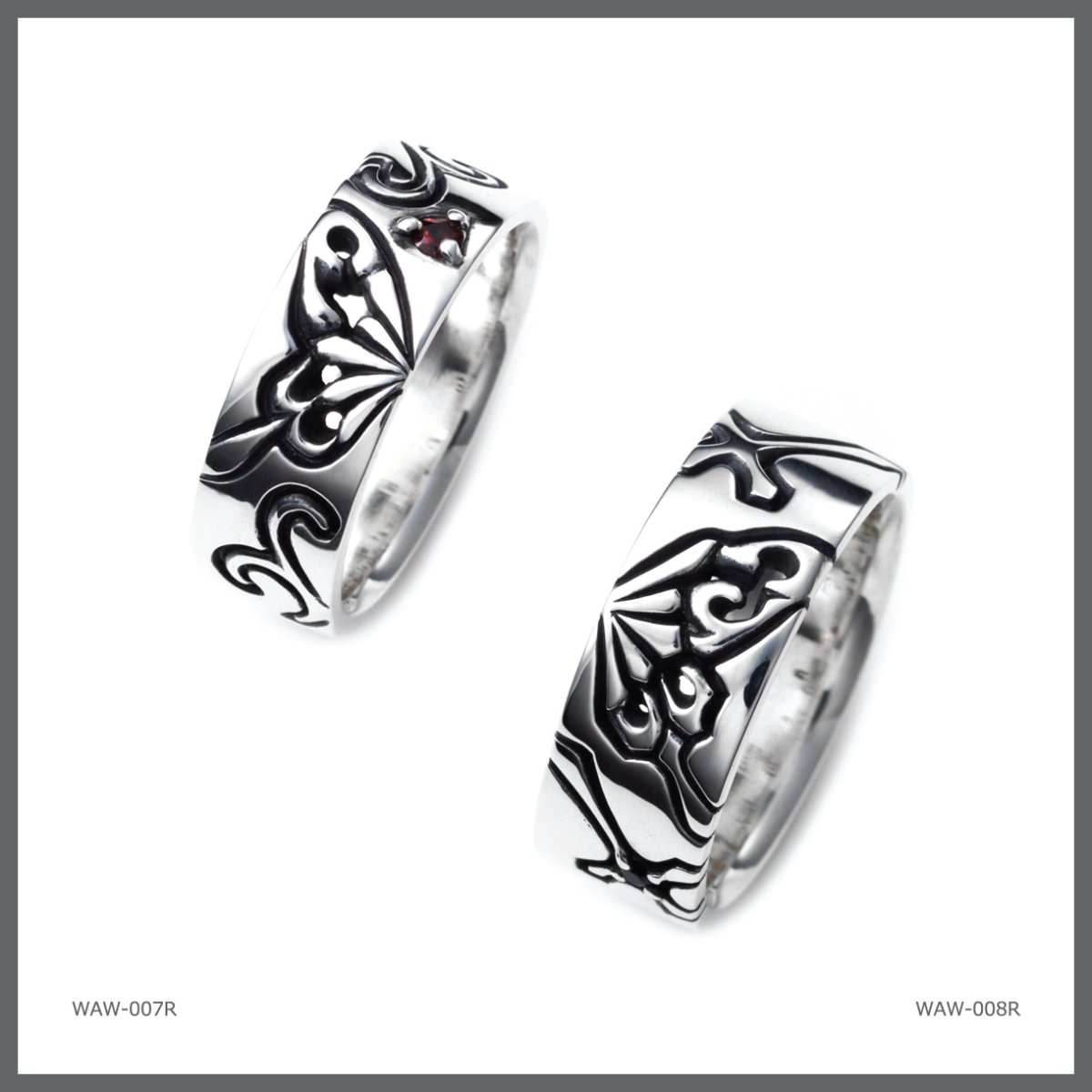 アゲハ 蝶 デザイン シルバー925 リング 指輪 ペア レディース [誕生石]【Ageha|アゲハ】【コラボアイテム】