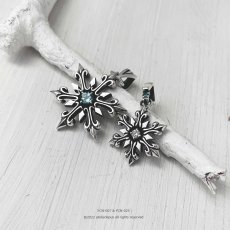雪の結晶 スノーフレーク シルバー925 ペンダント ネックレス [誕生石]【cooldust | クールダスト】