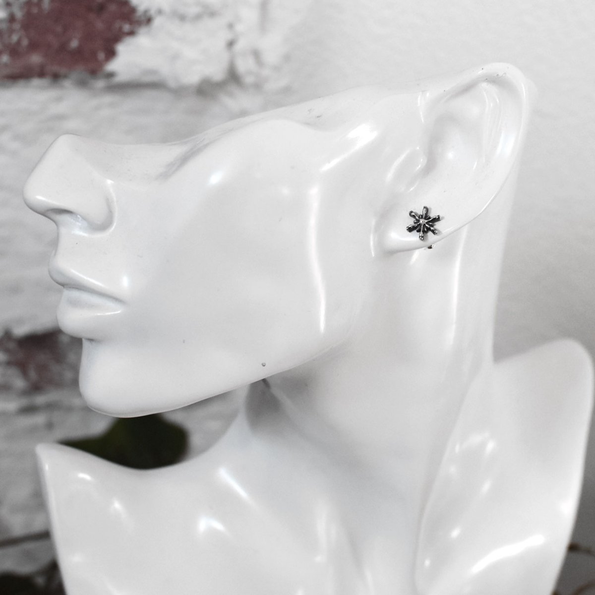 雪の結晶 スノーフレーク デザイン シルバー925 ピアス【cooldust | クールダスト】