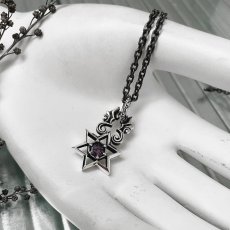 六芒星 シルバー925 ペンダント ネックレス シンセティック アレキサンドライト【cooldust | クールダスト】
