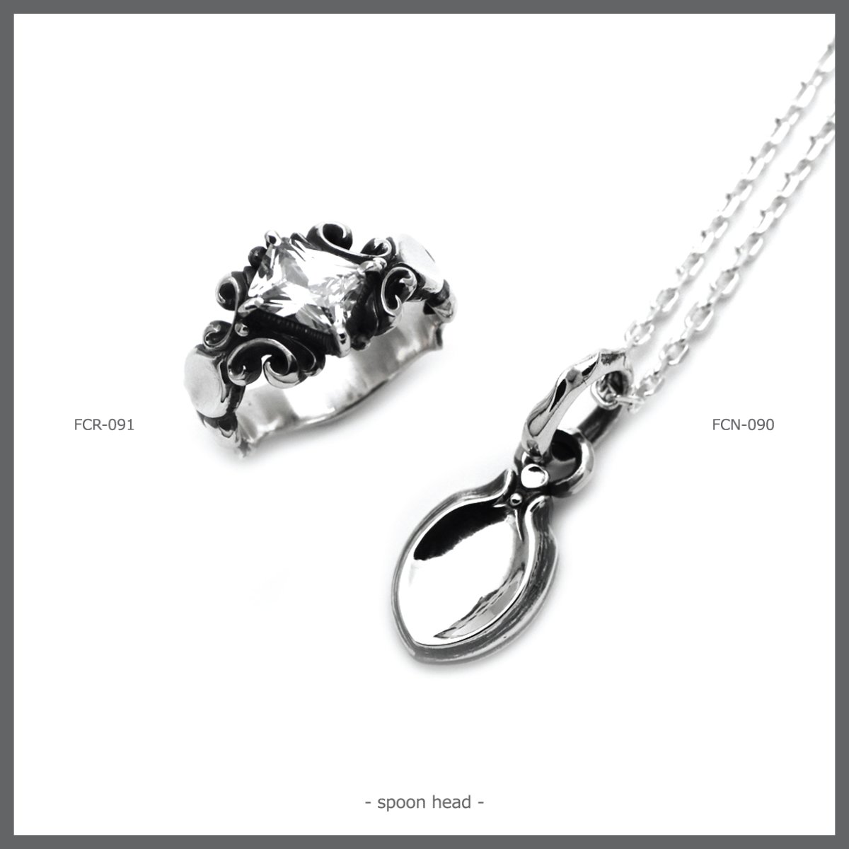 スプーンヘッド シルバー925 ペンダント ネックレス [誕生石]【cooldust | クールダスト】