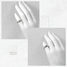 猫の手 デザイン シルバー925 リング 指輪 ペア [誕生石]【FUNKOUTS×White clover】【コラボアイテム】