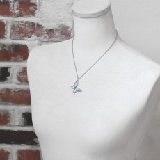 スルコウスキーモルフォ 蝶の翅 シルバー925 ペンダント ネックレス【Psyche|プシュケ】