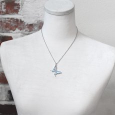スルコウスキーモルフォ 蝶の翅 シルバー925 ペンダント ネックレス【Psyche|プシュケ】