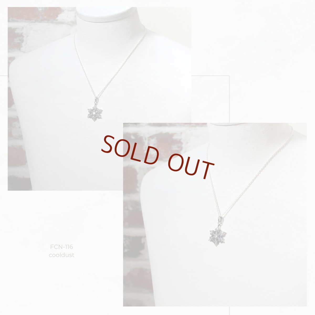 スノークリスタル 雪の結晶 シルバー925 ペンダント ネックレス【cooldust | クールダスト】