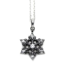 スノークリスタル 雪の結晶 シルバー925 ペンダント ネックレス【cooldust | クールダスト