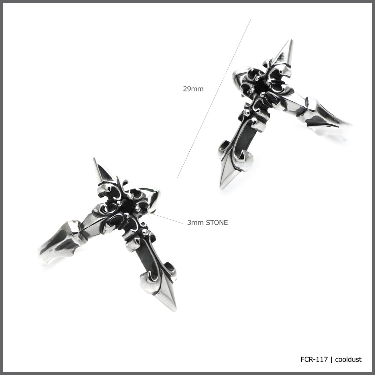 シスルクロス 十字 デザイン シルバー925 リング 指輪【cooldust | クールダスト】