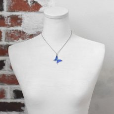 カキカモルフォ 蝶の翅 シルバー925 ペンダント ネックレス【Psyche|プシュケ】