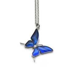 カキカモルフォ 蝶の翅 シルバー925 ペンダント ネックレス【Psyche|プシュケ】