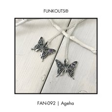 アゲハ 蝶 ゴシック調 デザイン シルバー925 ペンダント ネックレス【Ageha|アゲハ】