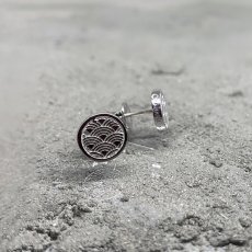 青海波 文様 耳飾り 和柄 シルバー925 ピアス  [両耳]【KANAME | 金目(かなめ)】