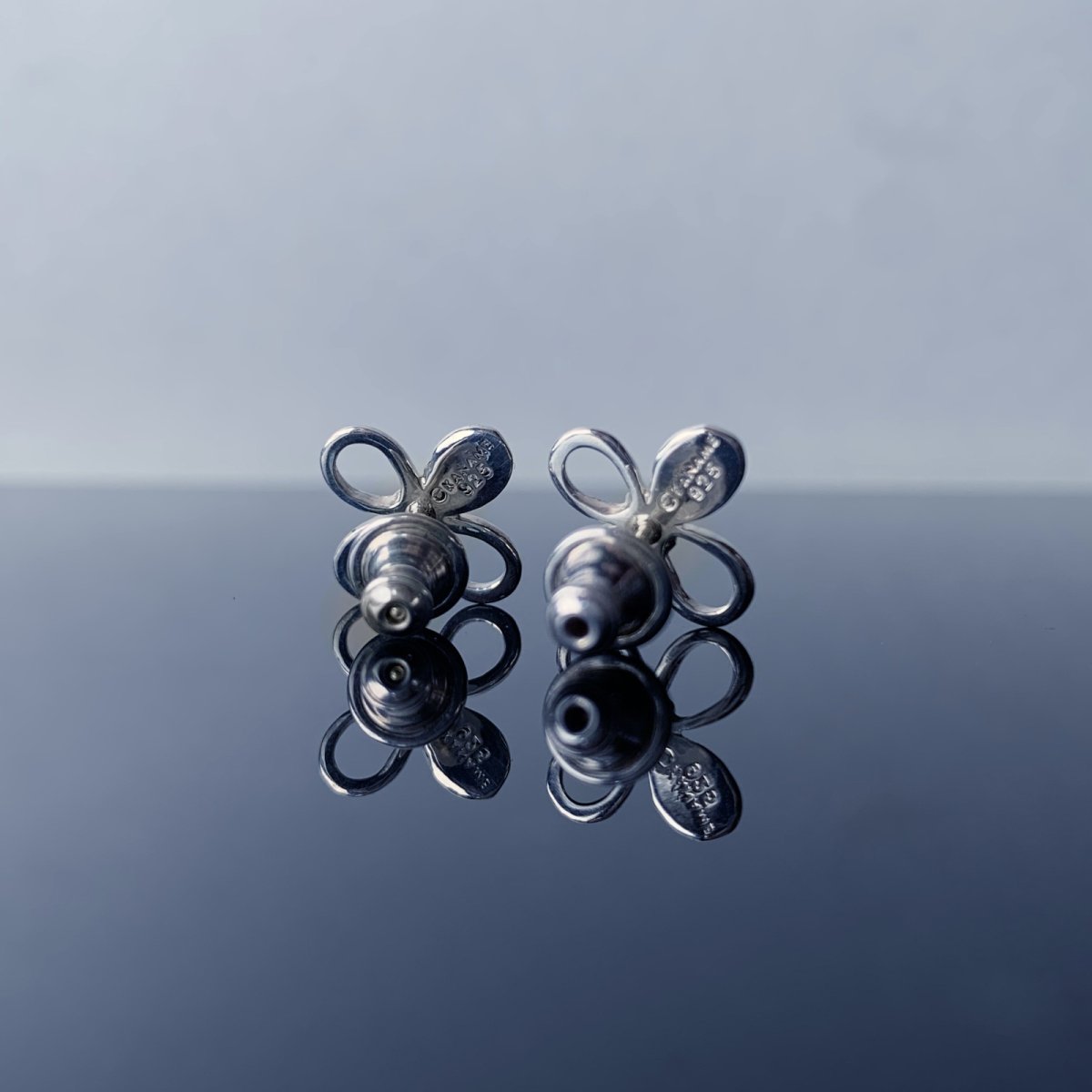 水引 文様 耳飾り 和柄 シルバー925 ピアス [両耳]【KANAME | 金目(かなめ)】