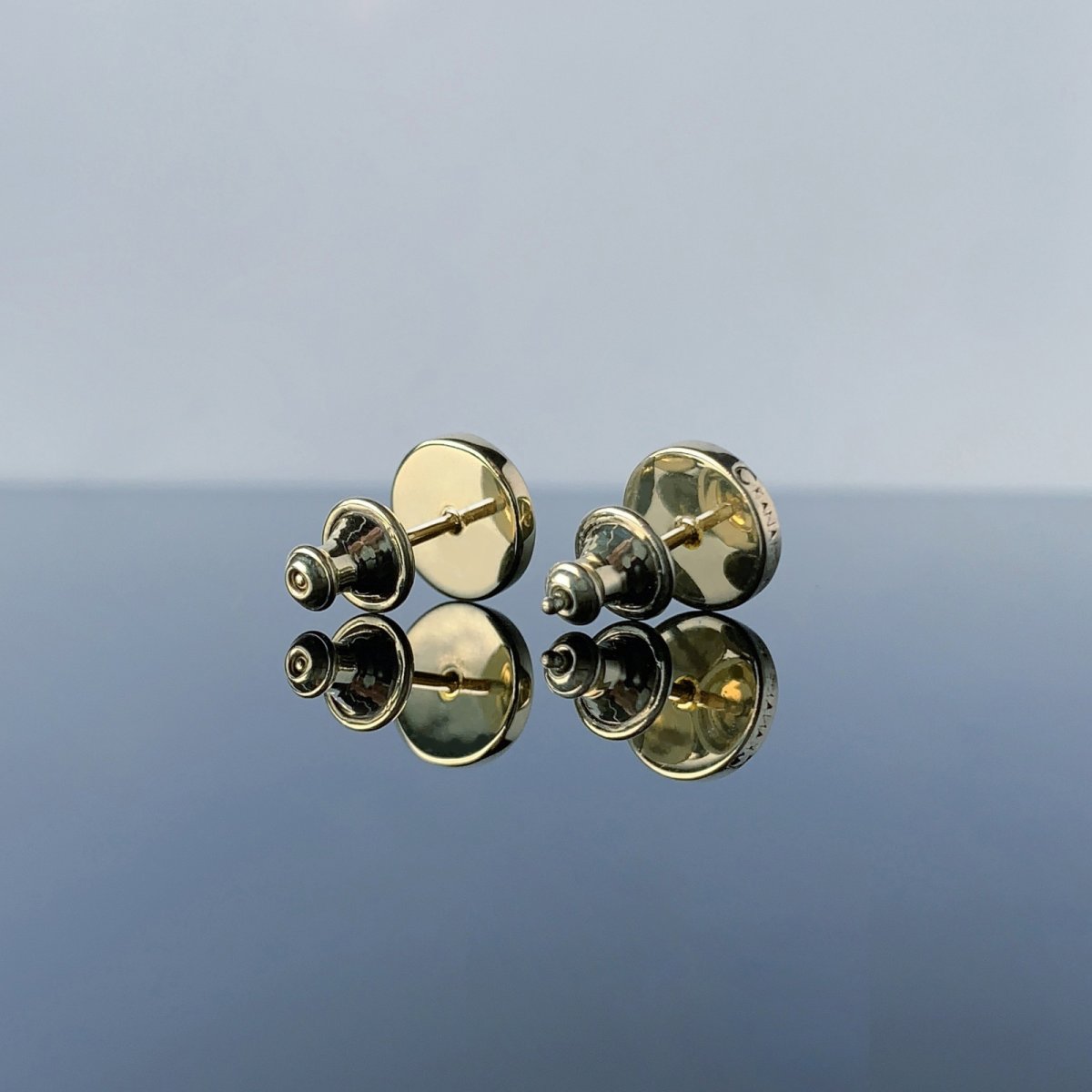 青海波 文様 耳飾り 和柄 シルバー925 ピアス (ゴールド) [両耳]【KANAME | 金目(かなめ)】