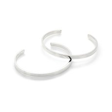 4.5mm Flat Bangle / フラット バングル シルバー 925【it's 12 midnight Original | イッツトゥエルヴミッドナイト】