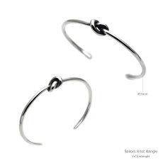 Sailors Knot Bangle / ノット バングル シルバー 925【it's 12 midnight Original | イッツトゥエルヴミッドナイト】