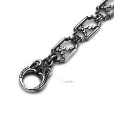 クロス デザイン シルバー 925 ブレスレット エメラルド【LEPUS | レプス】