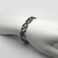 クロス デザイン シルバー 925 ブレスレット エメラルド【LEPUS | レプス】