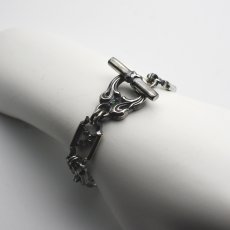クロス デザイン シルバー 925 ブレスレット エメラルド【LEPUS | レプス】