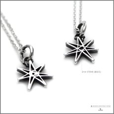 七芒星 デザイン シルバー 925 ペンダント ネックレス [誕生石]【cooldust | クールダスト】