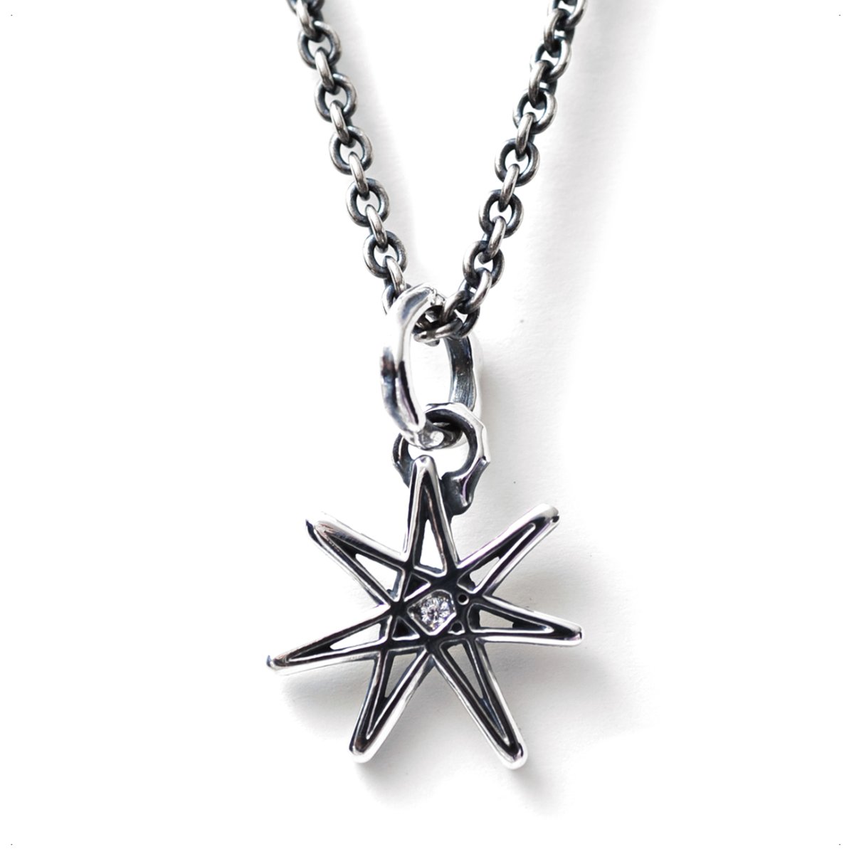 七芒星 デザイン シルバー 925 ペンダント ネックレス [誕生石]【cooldust | クールダスト】