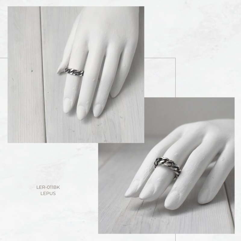 キヘイ デザイン シルバー 925 リング 指輪 (燻し加工)【LEPUS