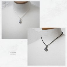大粒 ジルコニア シルバー 925 ペンダント ネックレス【cooldust | クールダスト】