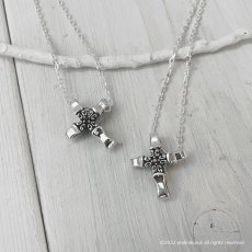 北十字 デザイン シルバー 925 クロスペンダント ネックレス [誕生石]【cooldust | クールダスト】