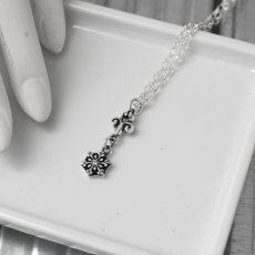 スノーフレーク 雪の結晶 チャーム シルバー925 ペンダント ネックレス [誕生石]【cooldust | クールダスト】
