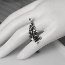 逆十字 デザイン チェーン シルバー925 ピアス【cooldust | クールダスト】
