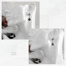 スノーフレーク 雪の結晶 シルバー 925 ピアス[誕生石]【cooldust | クールダスト】