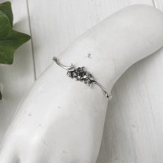 アゲハ 蝶  3つの宝石 シルバー 925 ブレスレット