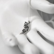 アゲハ 蝶 蜘蛛の巣 シルバー925 ペンダント ネックレス