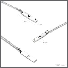 アゲハ 蝶 シンプルプレート シルバー 925 ペンダント ネックレス