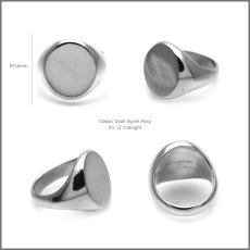 Classic Ovall Signet Ring / クラシック オーバル シグネット リング【it's 12 midnight Original | イッツトゥエルヴミッドナイト】