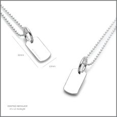 DOGTAG NECKLACE / ドッグタグ ネックレス シルバー925【it's 12 midnight Original | イッツトゥエルヴミッドナイト】