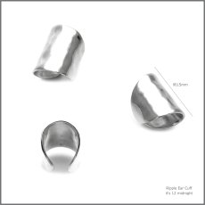 Ripple Ear Cuff / さざ波 イヤーカフ シルバー 925【it's 12 midnight Original | イッツトゥエルヴミッドナイト】